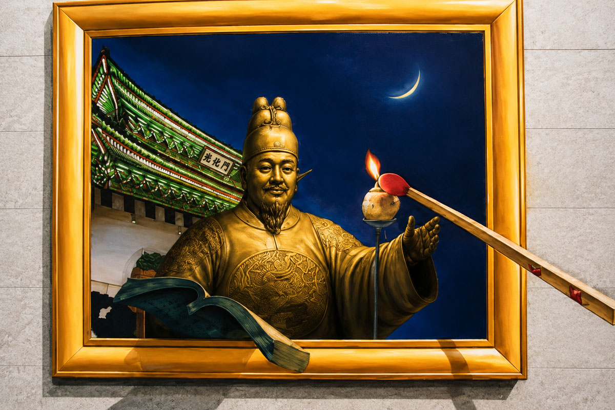 을지로 지하보도 트릭아트 3
